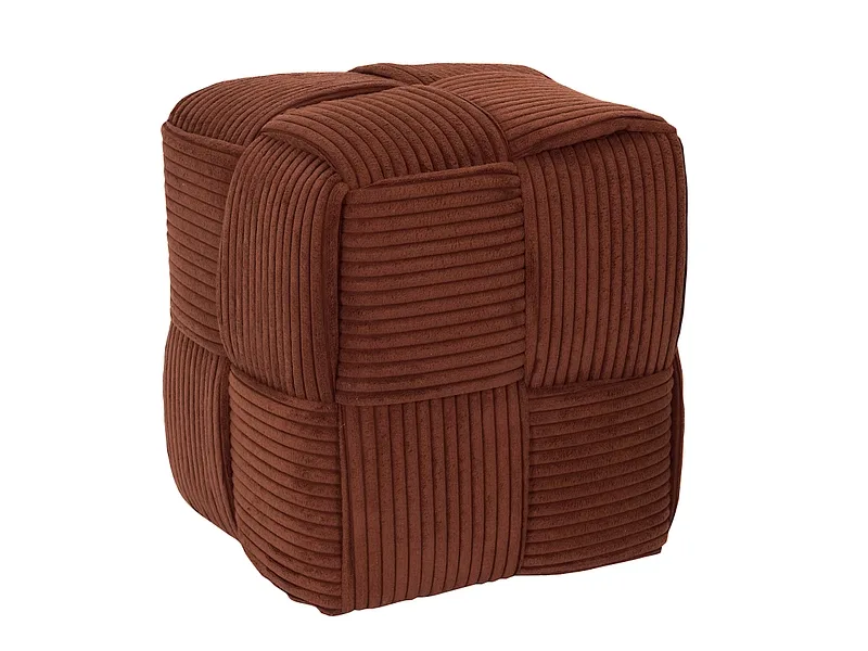 Hocker HOME DECO FACTORY COLETTE 36x38x38cm polyester terrakotta