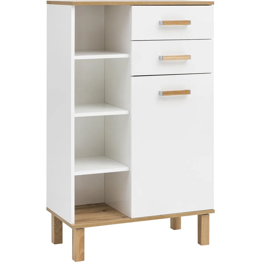 Highboard Luise Eiche Nachbildung Holzwerkstoff B 67 H 115 cm