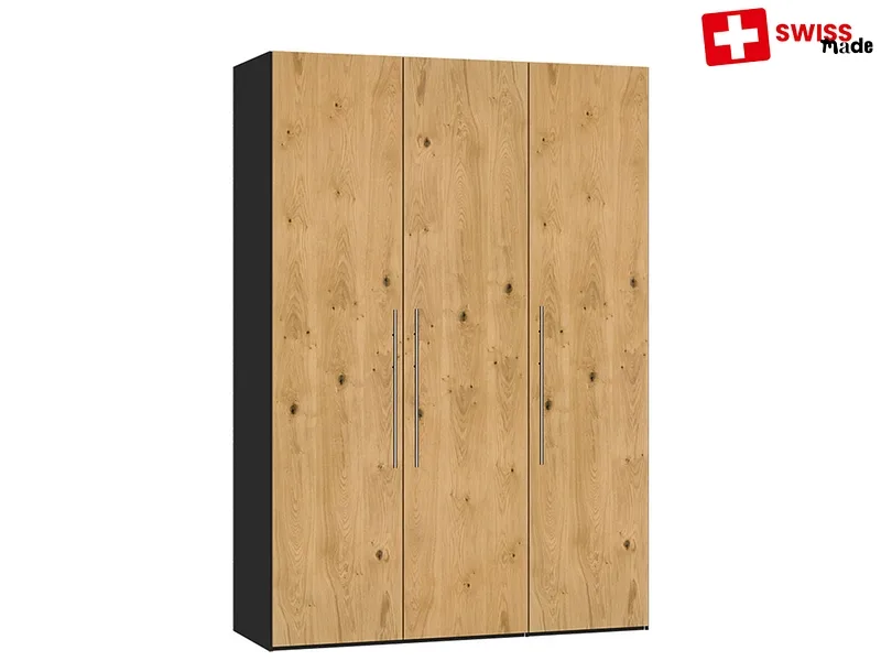 Drehtürenschrank SIERRE eiche 3 Türen