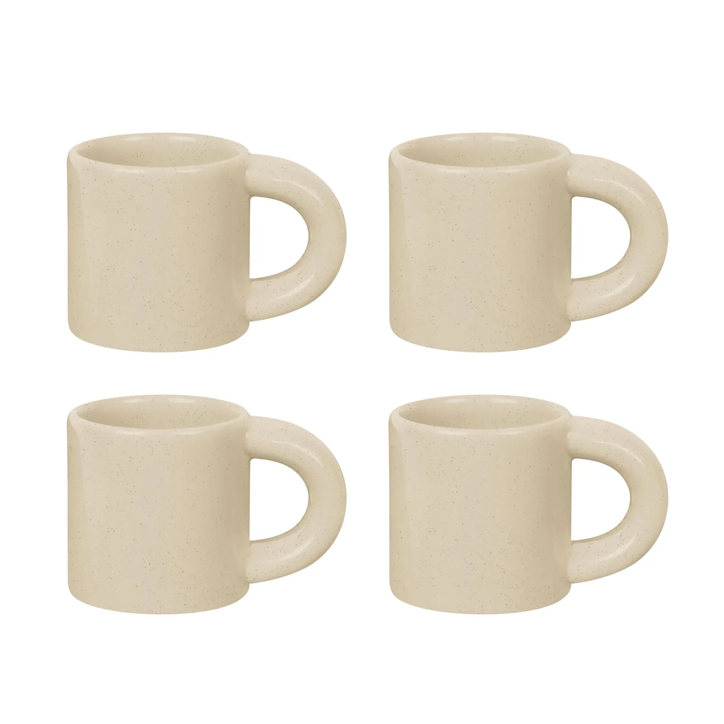 HEM - Bronto Espresso Cup (Set of 4) - Sand - Espressokoppar - supergroup - Beige - Sten