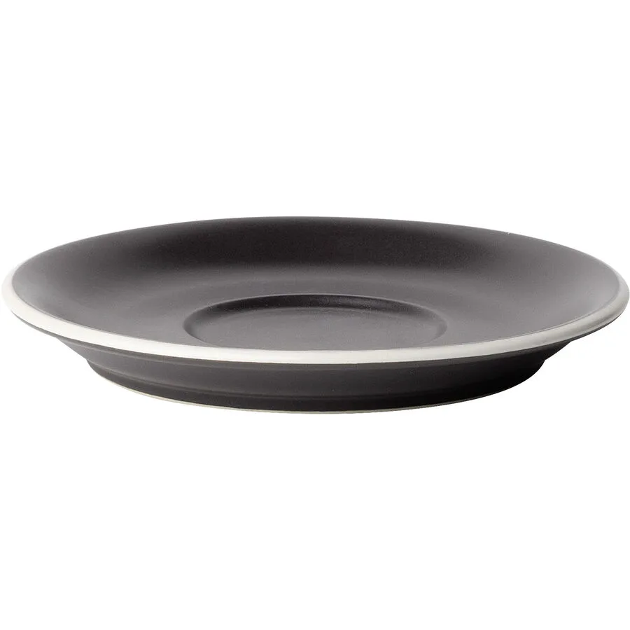 Untertasse Elements Yin & Yang Schwarz Steinzeug