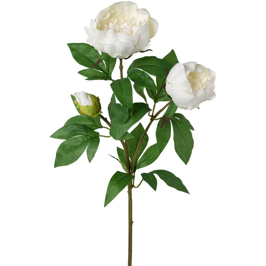 Kunstblume Natural & Feminine Glamour Weiss Kunststoff 70 cm