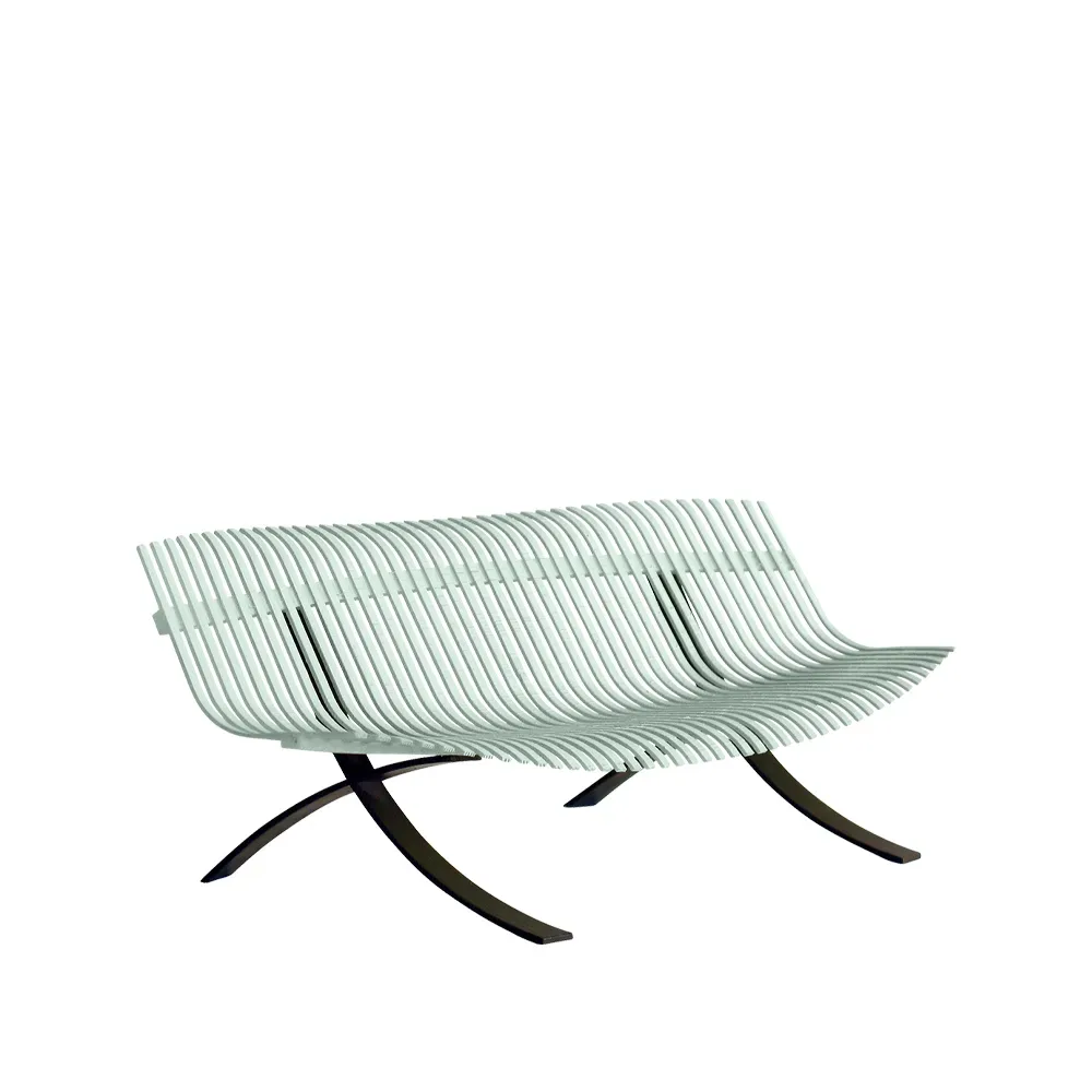 Fermob Charivari bänk Ice mint (grön)