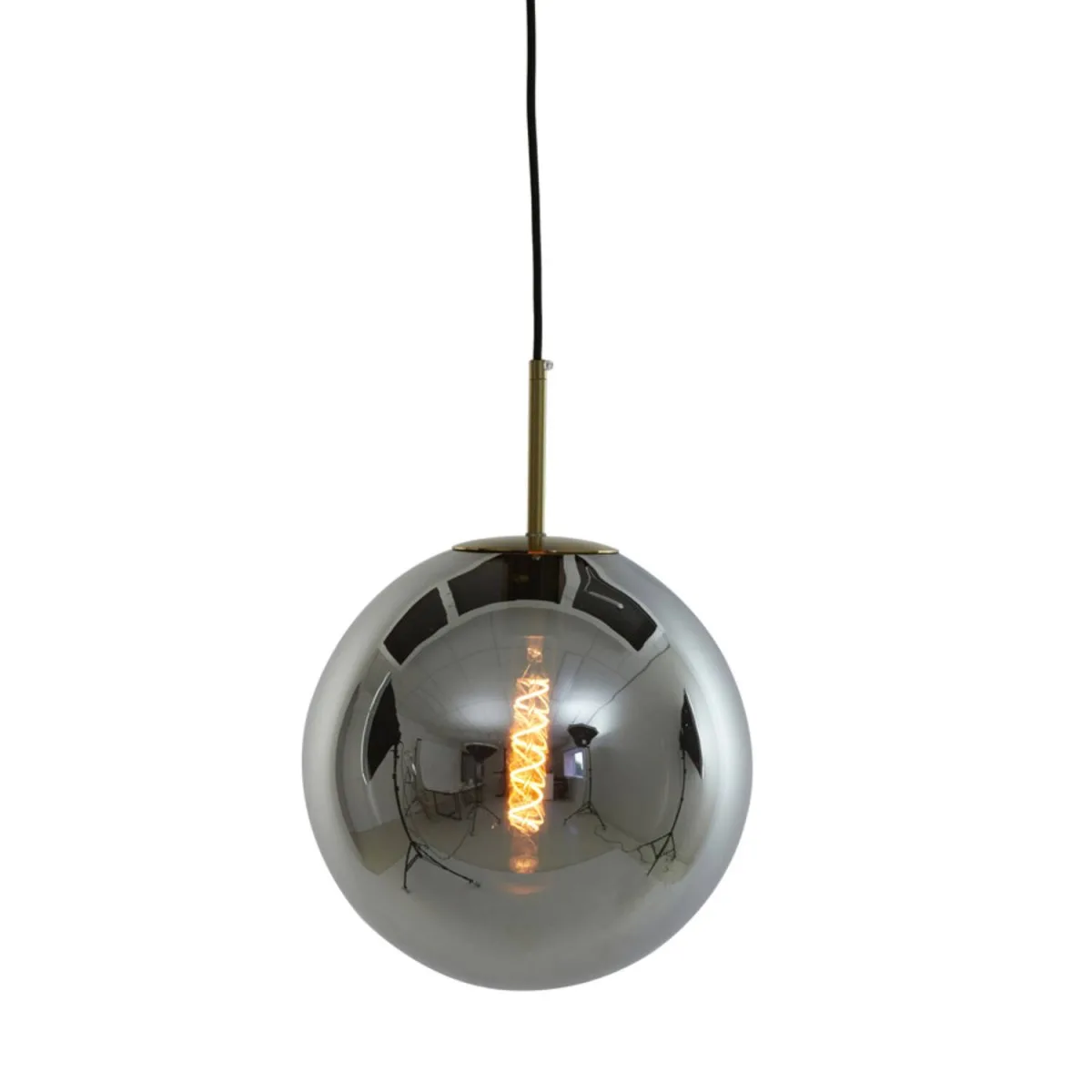 Light & Living - Medina Ø40 - Taklampa - Rökfärgad