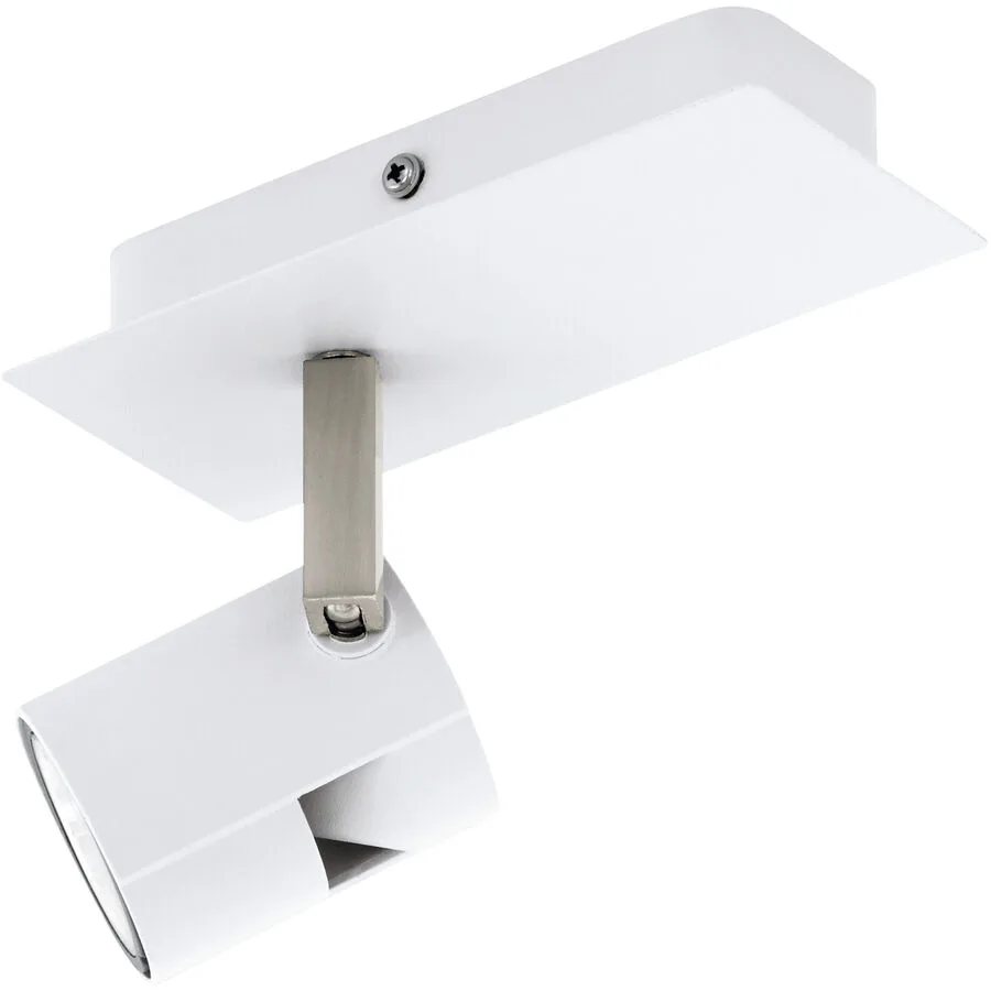 Eglo Spot Vergiano Weiss/Grau Aluminium/Stahl 16.5 cm - Farbe: Nickel matt/weiss