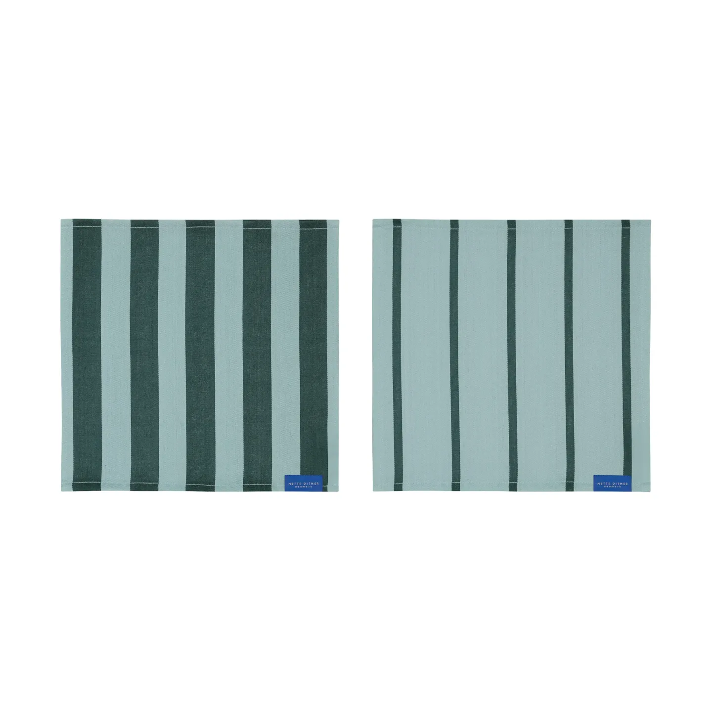 Mette Ditmer Stripes Geschirrtuch 33x33 cm 2er-Pack Mint