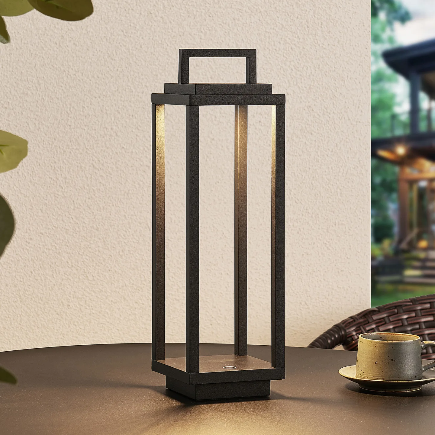 Mirina Portable Außenleuchte Black - Lucande - Modern - Metall - Laterne
