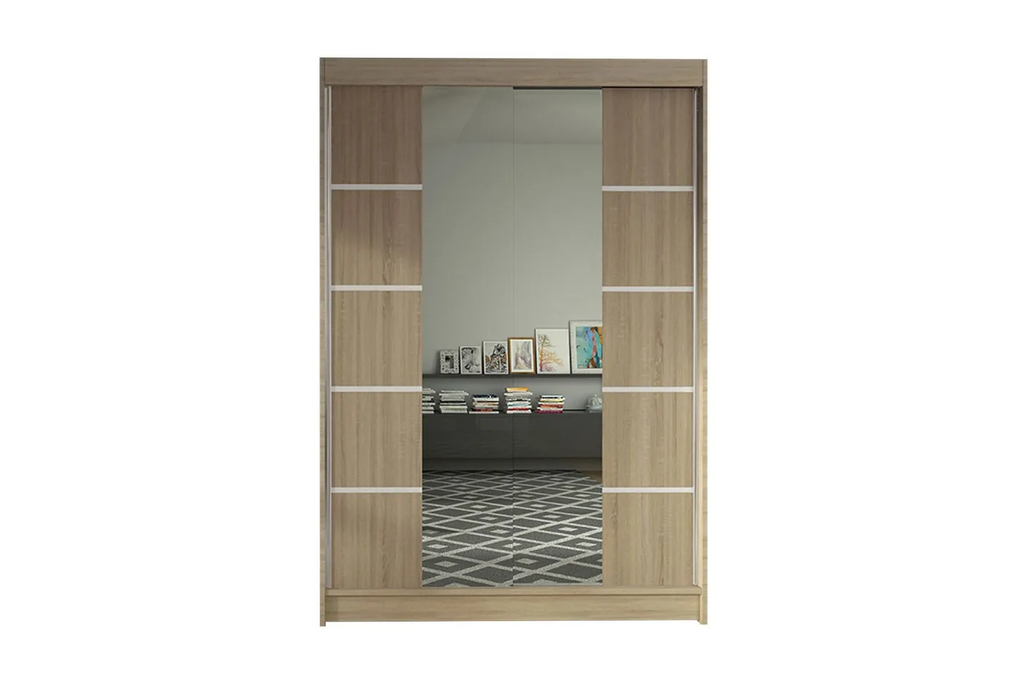 Garderob Lino LED-belysning - Ek