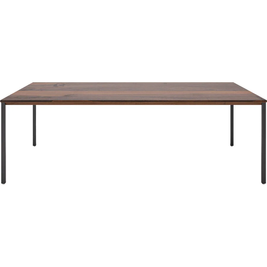 Beistelltisch Barillo Schwarz Holz 110 cm - Material: Nussbaum