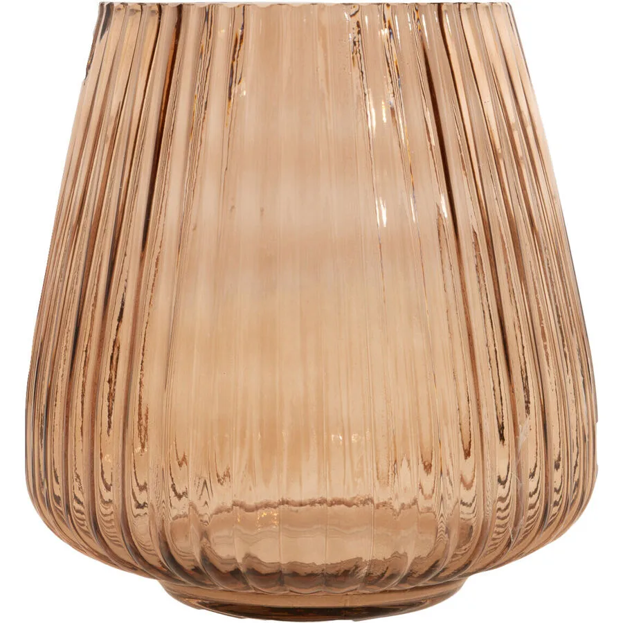 POINT-VIRGULE Windlicht Lamazère Braun Glas 17.7 cm 18 cm