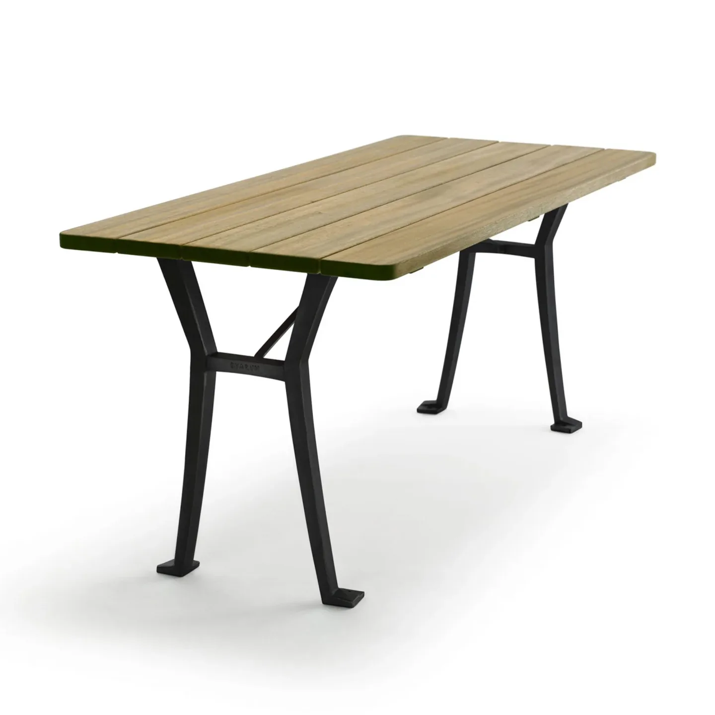 Byarums Bruk - Bord Lessebo - Oljad Ek/Svartlackerad Aluminium - Småbord och sidobord utomhus - Björn Alge - Svart - Metall/Trä