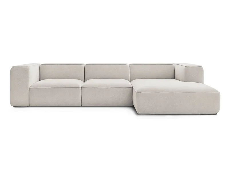 Ecksofa BOBOCHIC ZEPHYR Stoff mit Textur beige