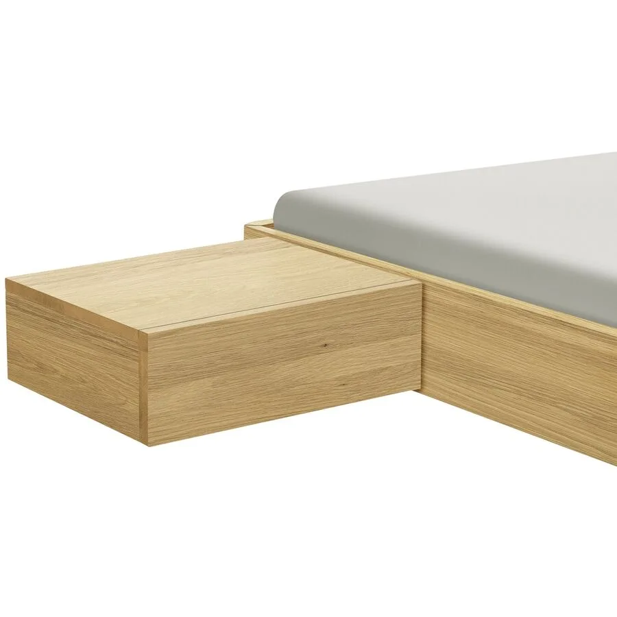 Hasena Nachttisch Naturo-Line Braun Holz 48 cm - Farbe: eiche hell