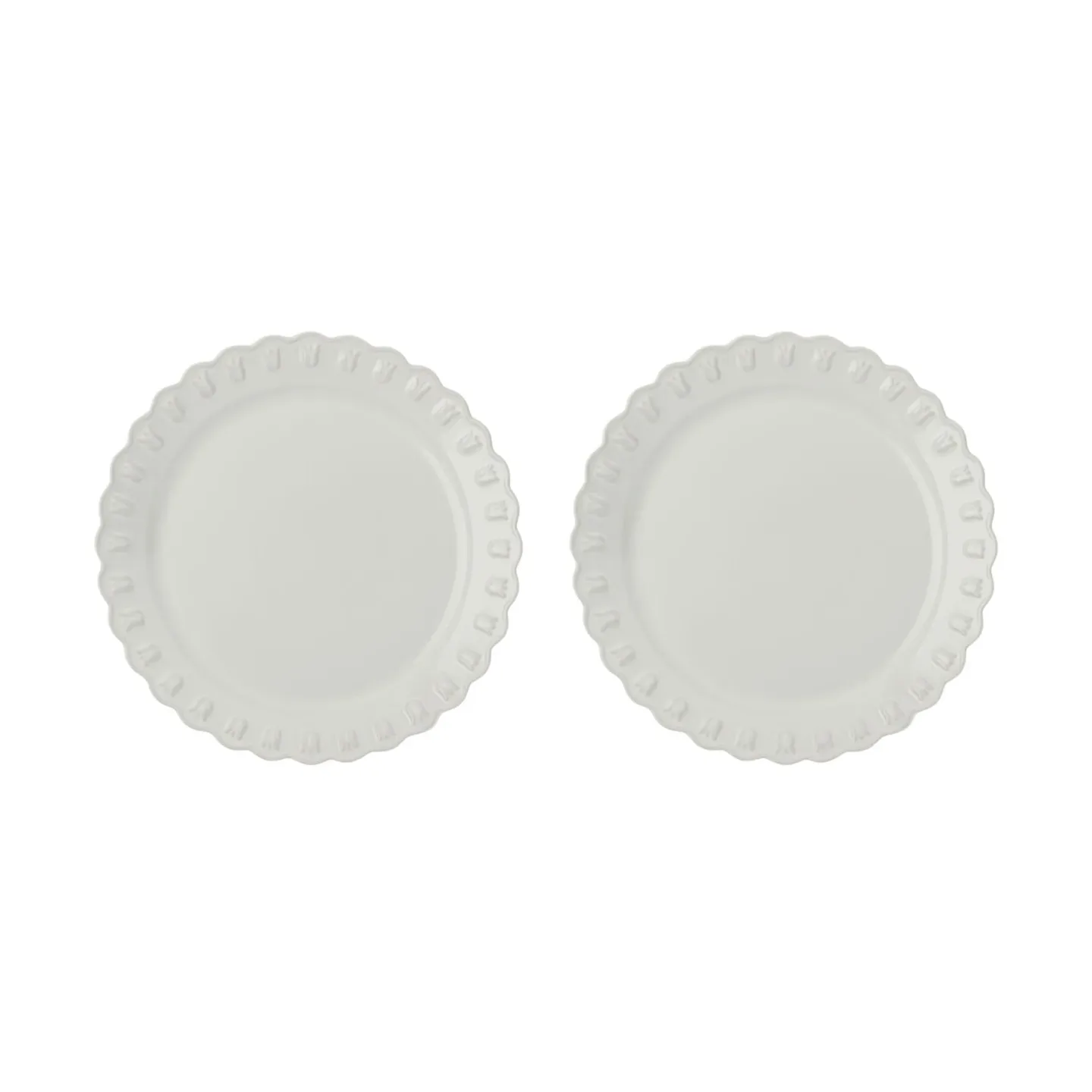 PotteryJo Tulipa Teller Ø26 cm 2er-Pack White