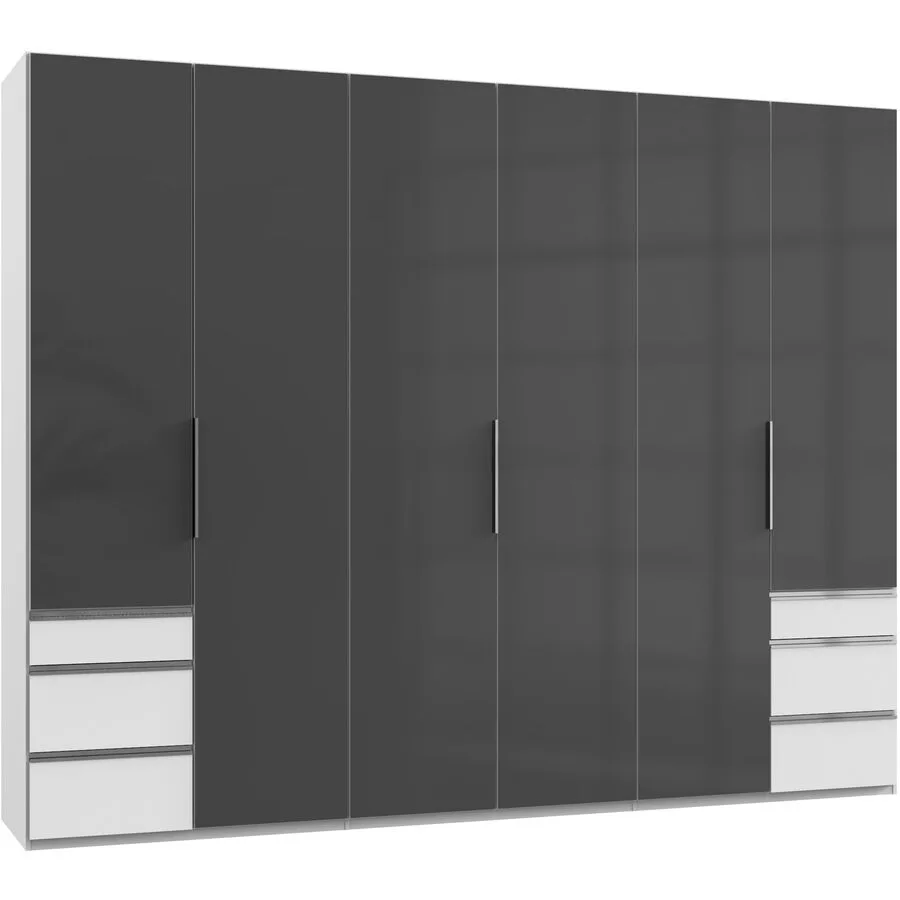 Kleiderschrank Sanko grau Holzwerkstoff B 300 cm