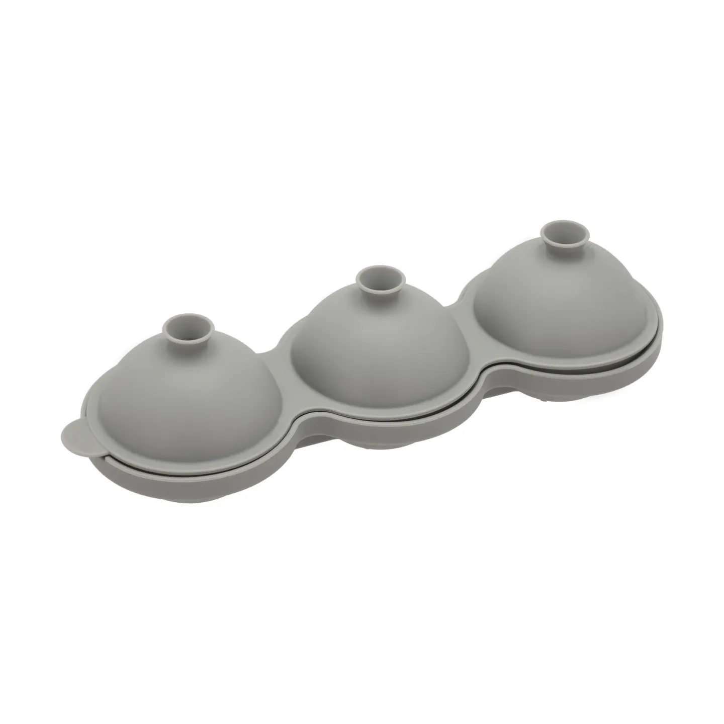 Funktion Funktion Form für Eiskugeln Grau, Silikon, 24x8 cm