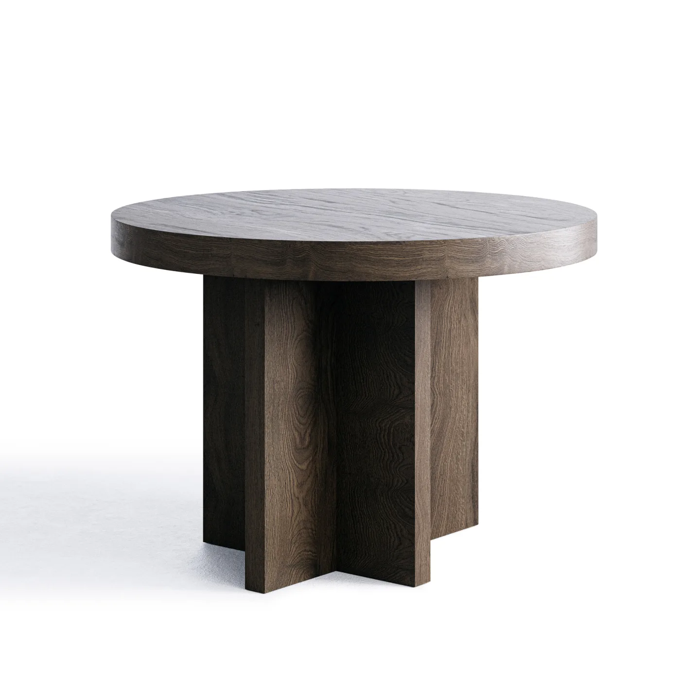 Länna - L.A. Round Coffee Table Ø70 Dark Oak - Soffbord - Lotta Agaton - Brun - Trä