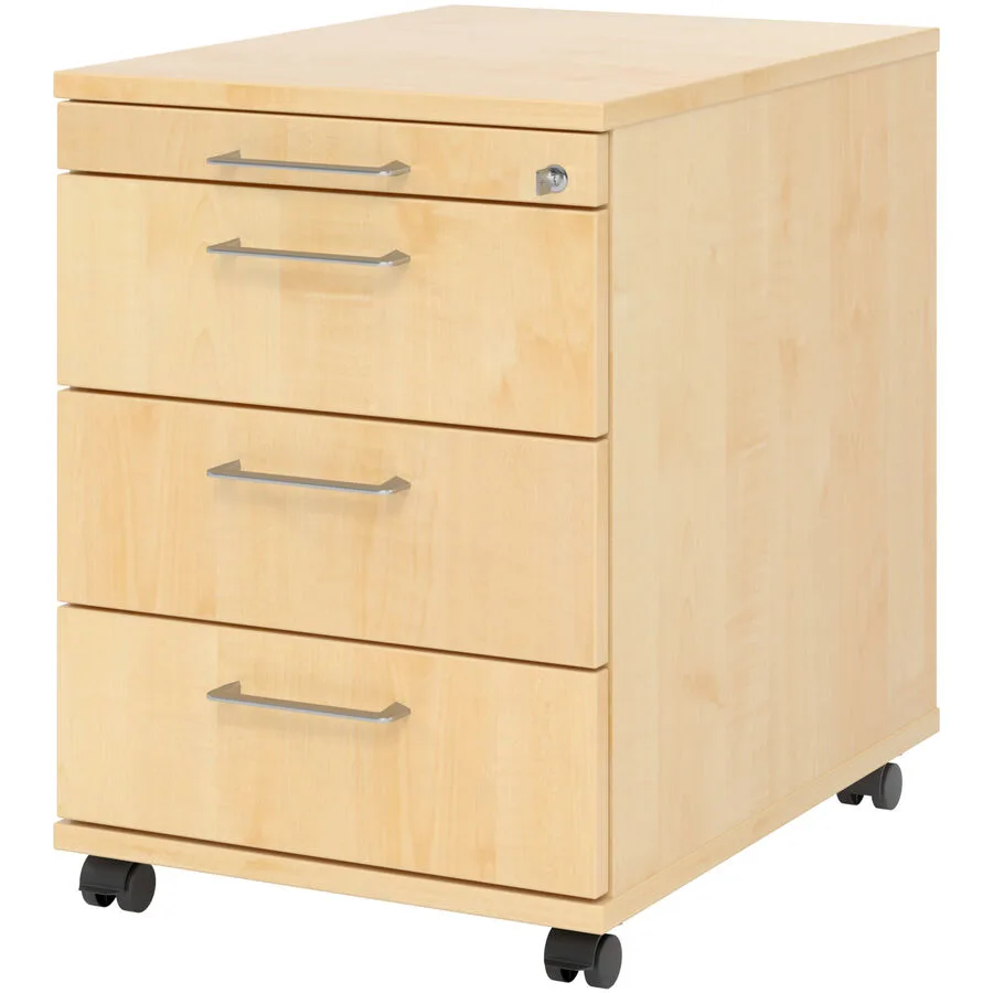 Rollcontainer Office Ahorn Holzwerkstoff B 42.8 H 59 cm