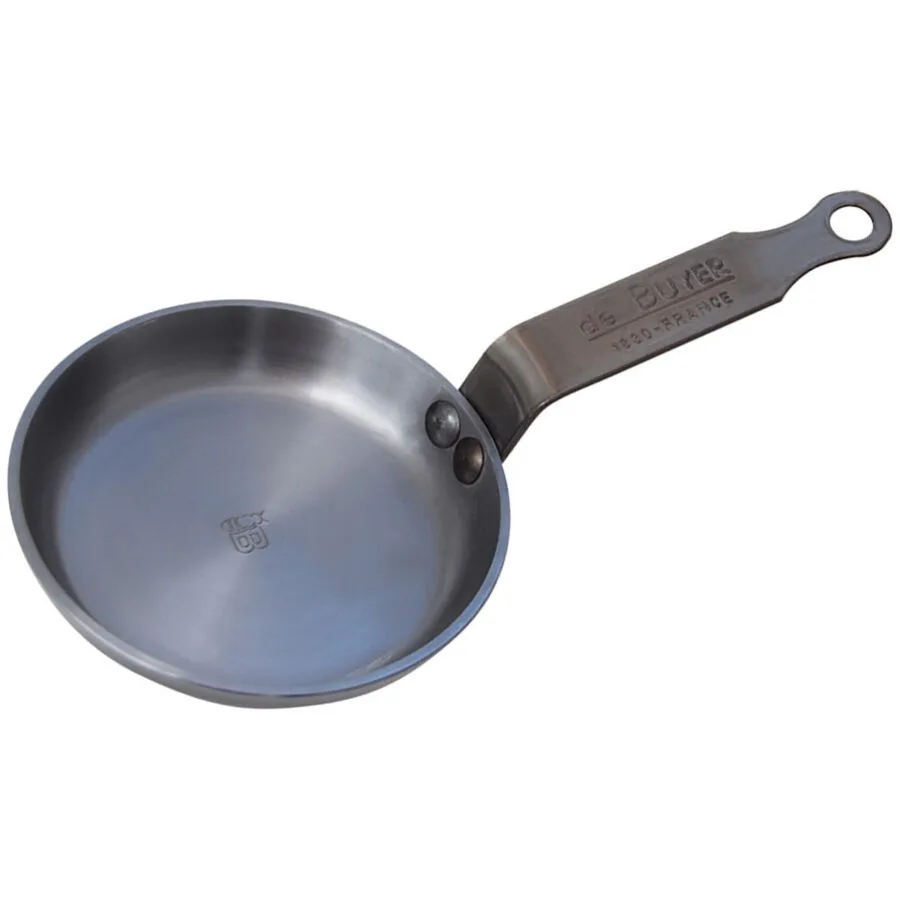 De Buyer Bratpfanne Mineral B Grau Blech/Stahl 12 cm 1.8 cm 12 cm - Material: Stahlblech