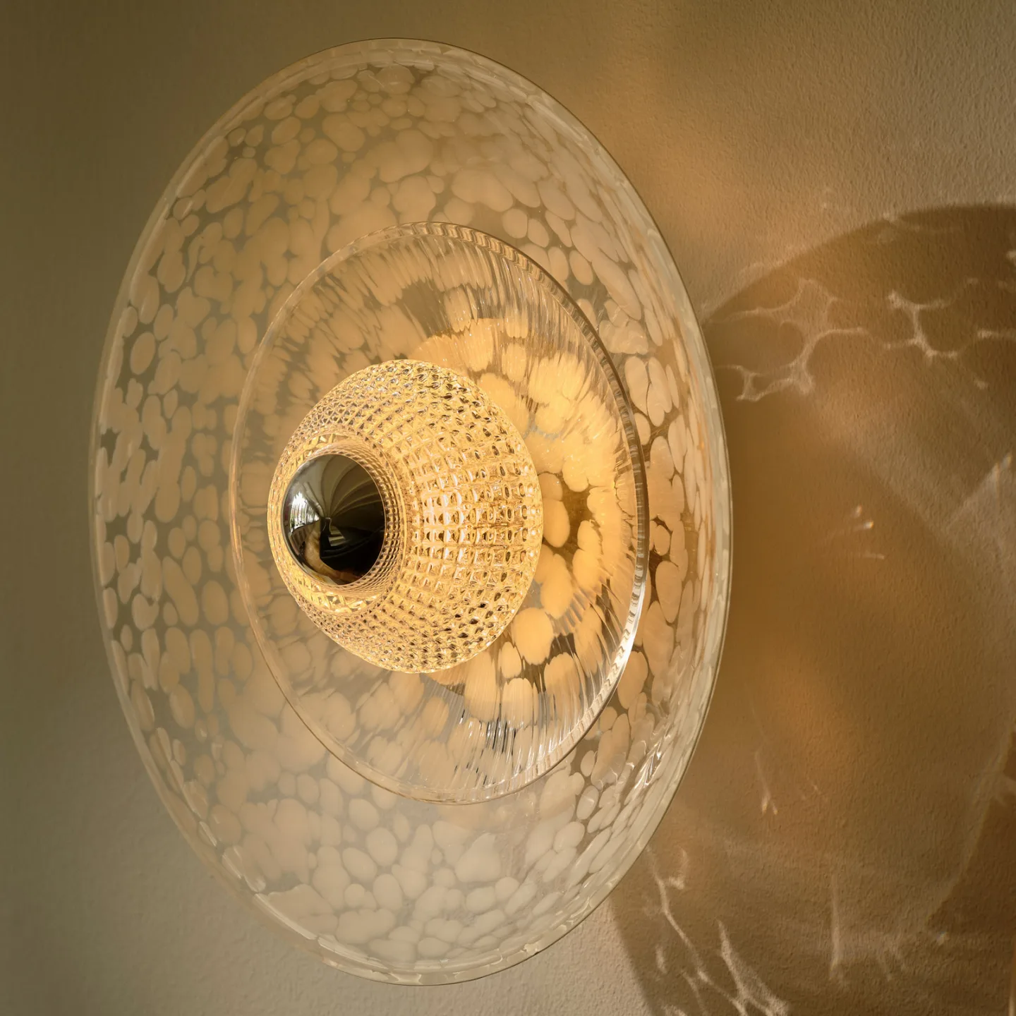 Disco Rama Wandleuchte, klar, Glas, E27 - Design By Us - Wohnzimmer - Einflammig