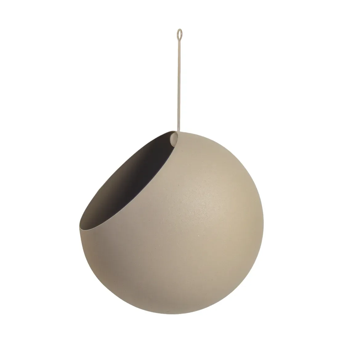 AYTM GLOBE hängender Blumentopf Ø21 cm h32 cm Taupe