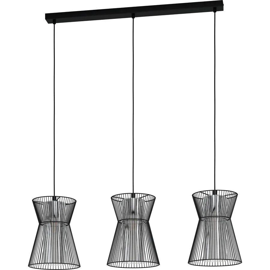 Eglo Pendellampe Maseta Schwarz Stahl 22.5 cm 110 cm