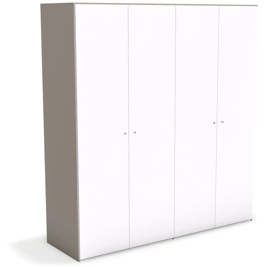 Kleiderschrank Window greige Holzwerkstoff B 197 cm - Möbel Konfigurator: Traummöbel individuell zusammenstellen