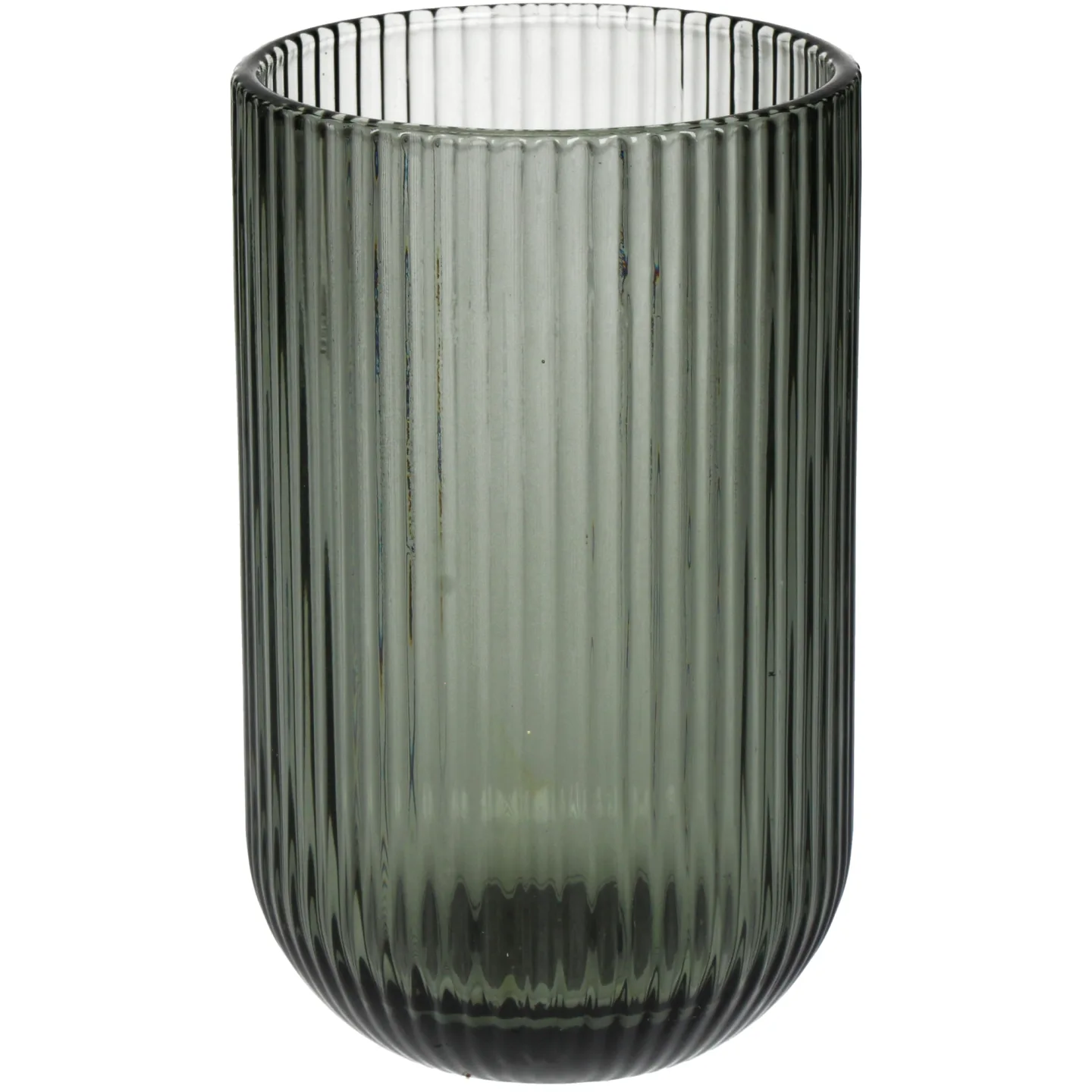 Kersten Trinkglas Stripe, Glas, Grau H: 13 cm | Schubiger Möbel