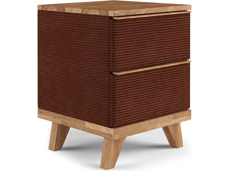 Nachttisch SWISS HOME STYLE ONYX 43x45x57cm terrakotta massives holz