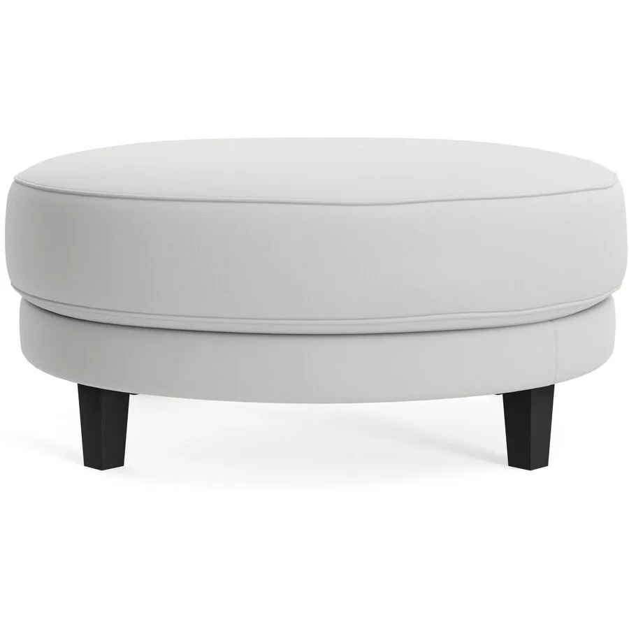 Hocker Avena snow white Stoff/Holzfuss schwarz B 101 H 45 cm - Möbel Konfigurator: Traummöbel individuell zusammenstellen