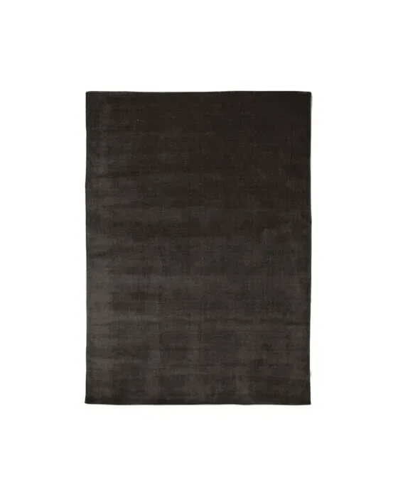 Solid tæppe charcoal