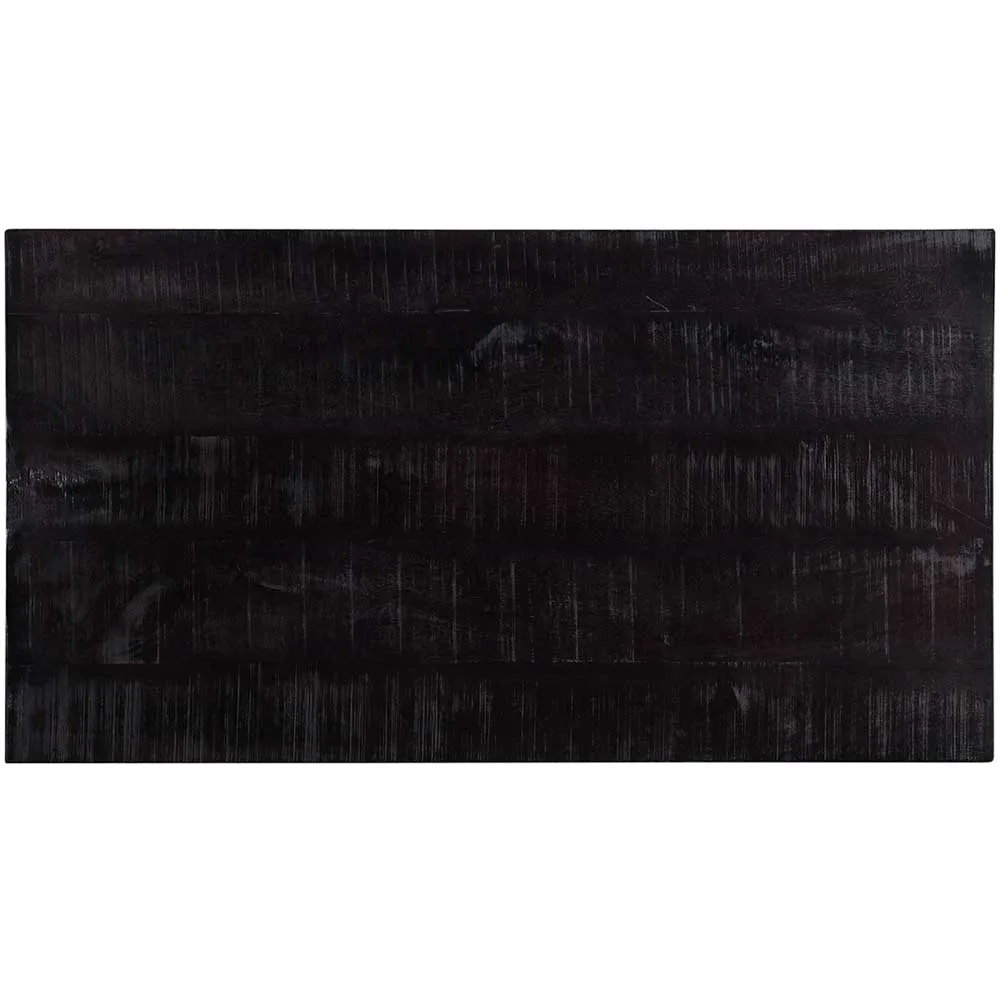 Träbordsskiva i Svart mangoträ 130 x 70 cm