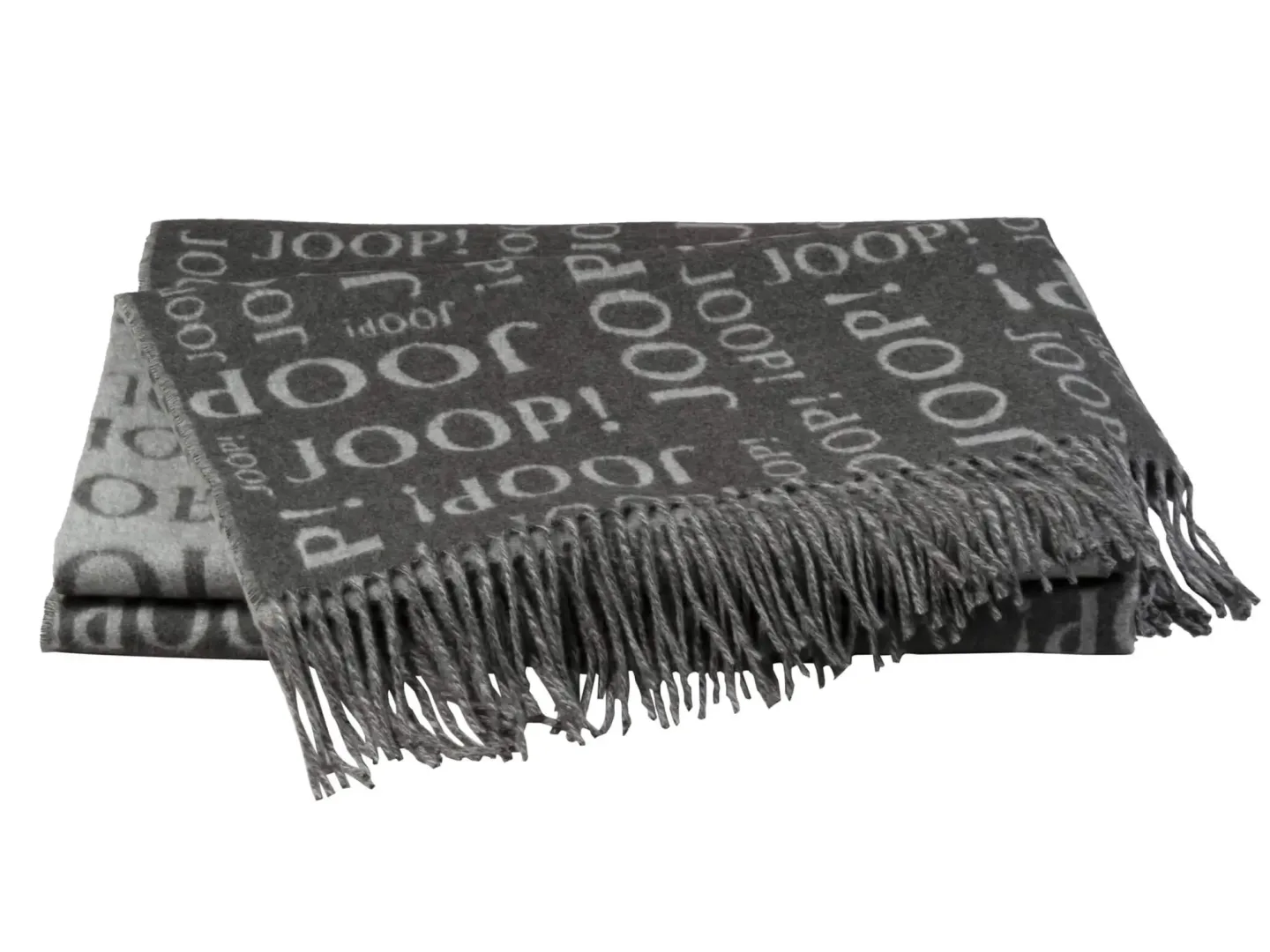 Biederlack Plaid Fine-Repeat Anthrazit 130x170 cm Grau | Schubiger Möbel