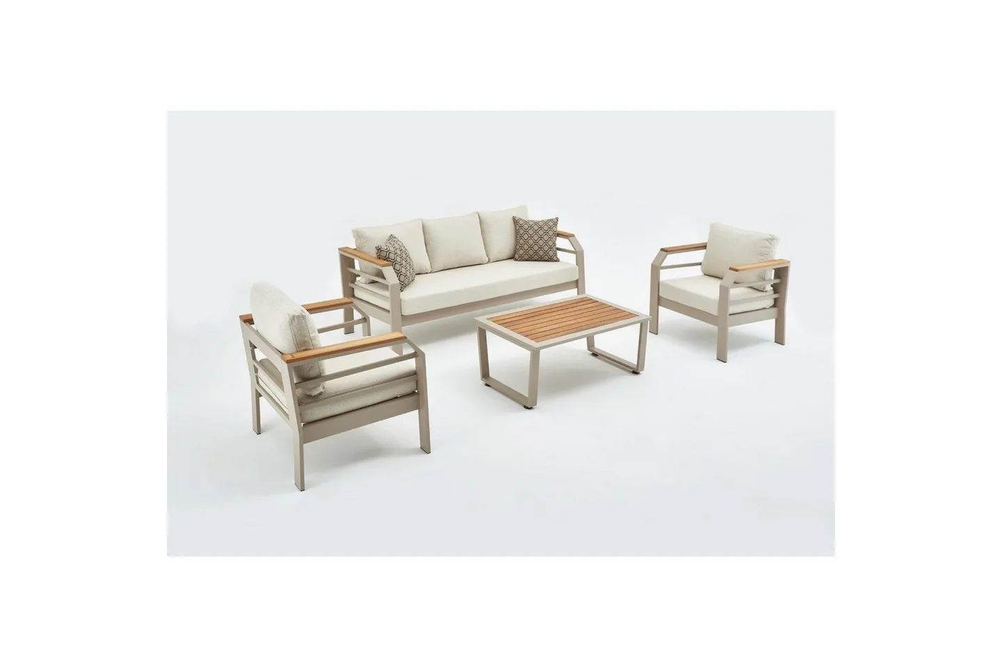 Trädgårdsloungeset Sudassento Beige - Beige