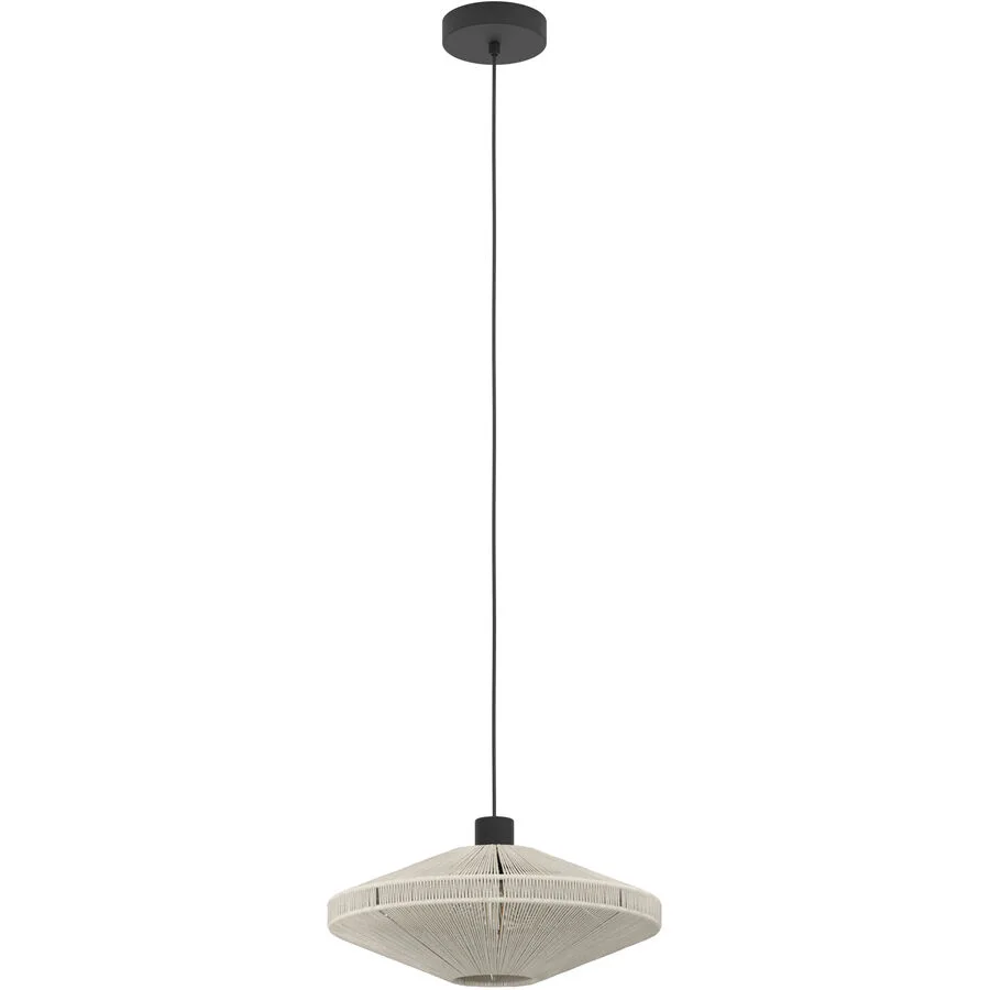 Eglo Pendellampe Midsumer Schwarz Stahl 110 cm