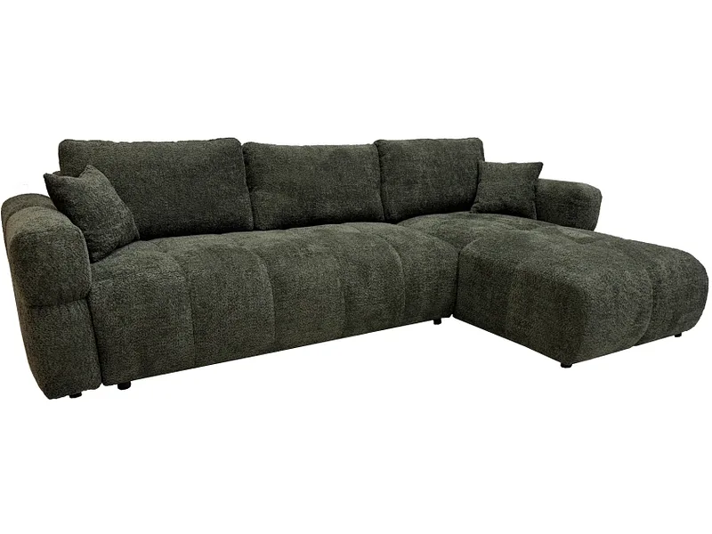 Ecksofa BUDVA Stoff khaki