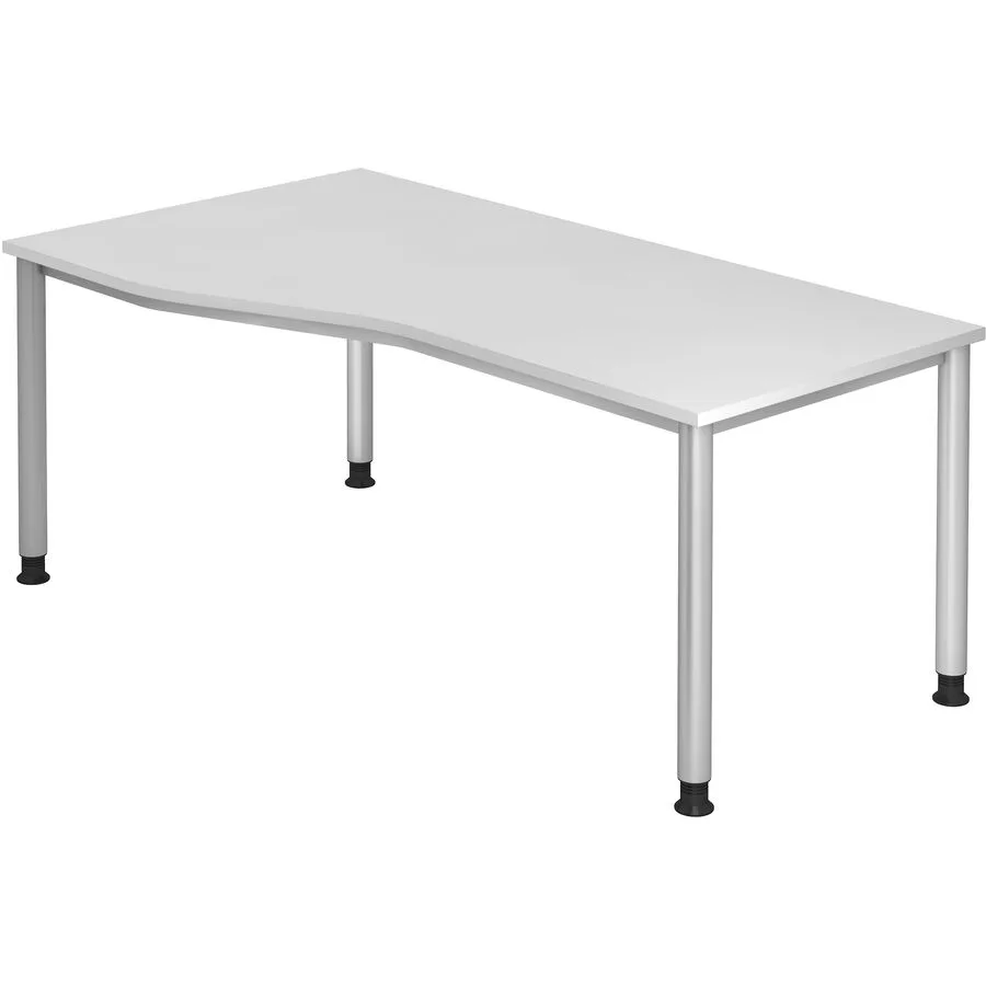 Schreibtisch Office Weiss Holz 180 cm - Material: Holzwerkstoff