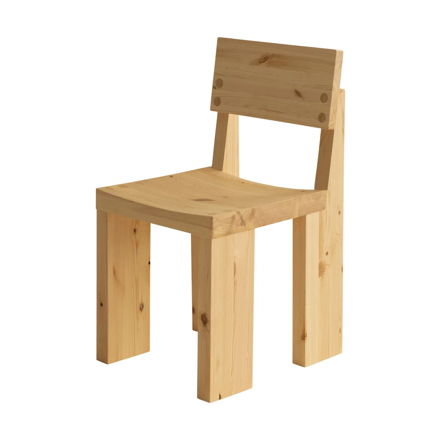 Vaarnii 001 Dining Chair Stuhl Matt geöltes Wachs-Kiefernholz