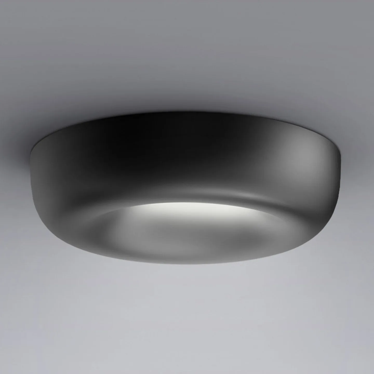 Cavity LED Recessed Deckenleuchte L Black - Serien Lighting Cavity Recessed L - Wohnzimmer - Design - Metall - Einflammig