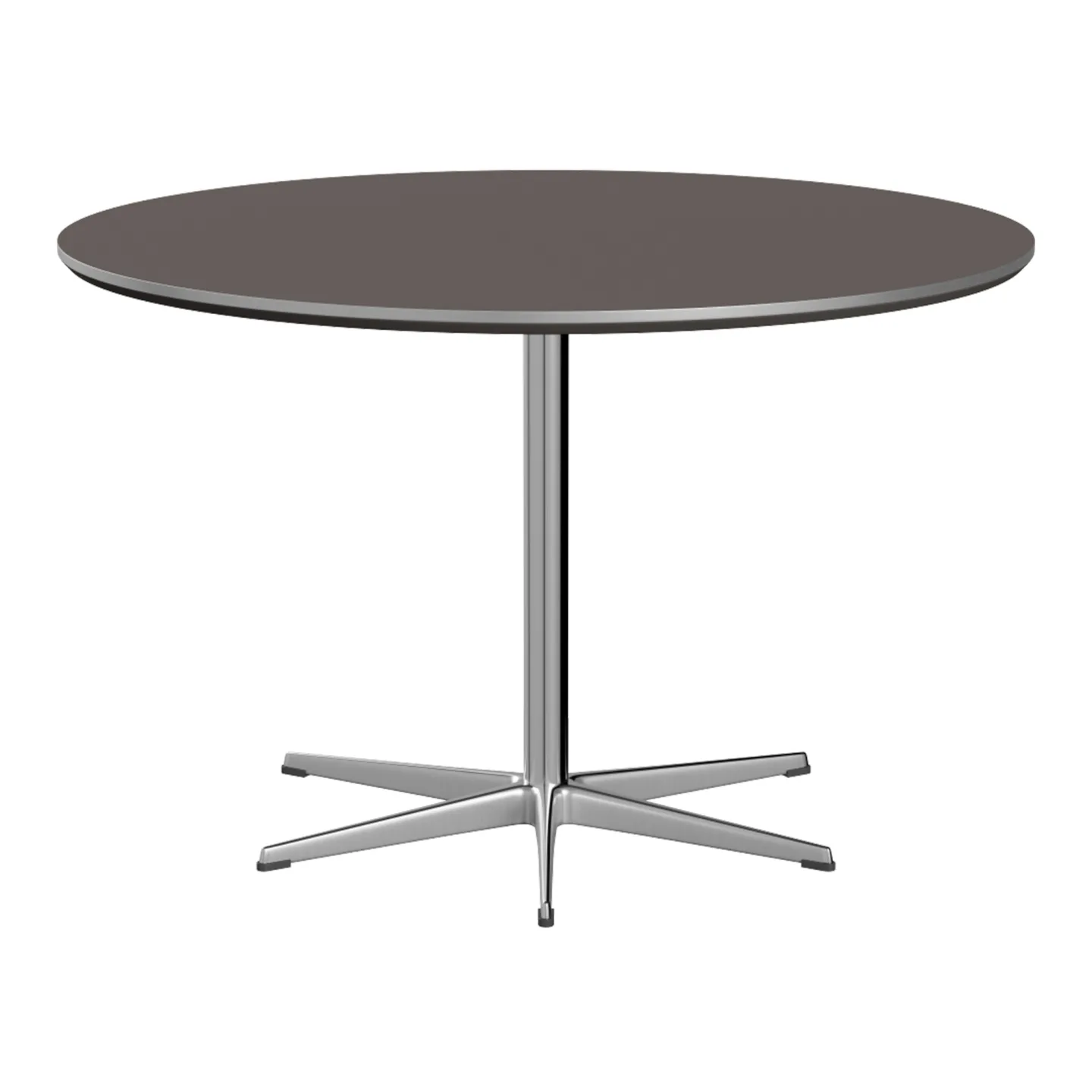 Fritz Hansen - A825 Cirkulär, Ø120 cm, Laminat, Grey Bromo, 6-grenad stjärnfot - Matbord - Arne Jacobsen,Piet Hein - Grå - Laminat/Metall