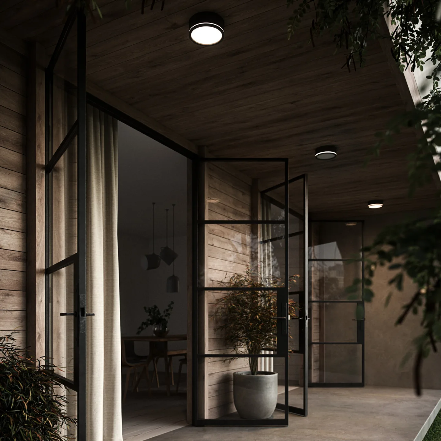 Ava Smart LED Plafond Black - Nordlux - Badrum - Metall