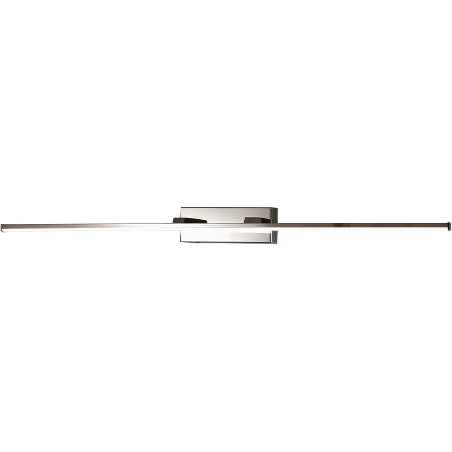 Wandlampe Nuria Grau Metall 75 cm - Farbe: verchromt - LED - Lichtfarbe: Warmweiss - LED Energiesparlampen