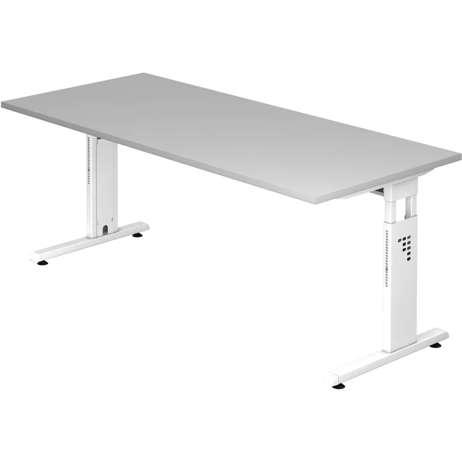 Schreibtisch Office grau Holzwerkstoff B 180 T 80 cm