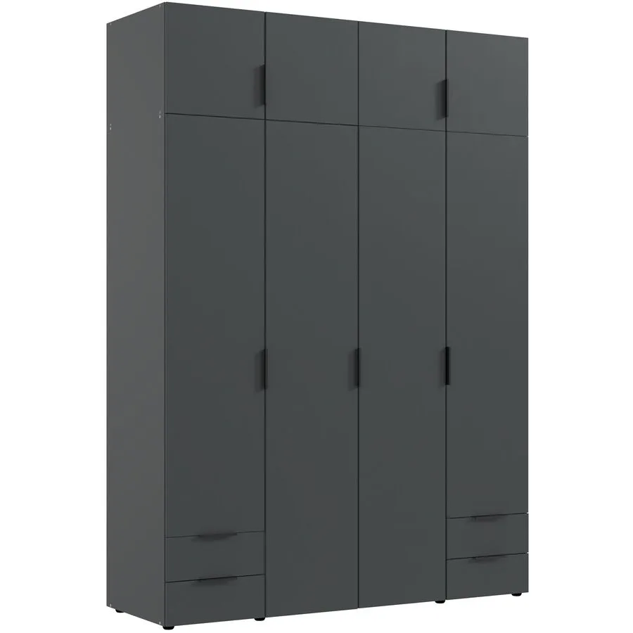 Kleiderschrank Modu graphit Holzwerkstoff B 160 cm