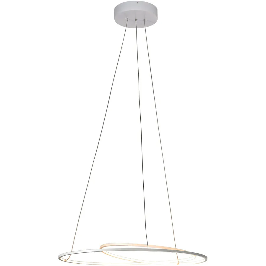 Bopp Pendellampe At Weiss Aluminium 70 cm 140 cm Ausziehbar/Drehbar - LED - Lichtfarbe: Extra warmweiss - LED Energiesparlampen