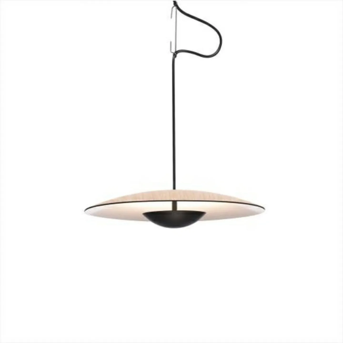 Ginger 20 Pendelleuchte Oak-White - Marset - Wohnzimmer - Aluminium