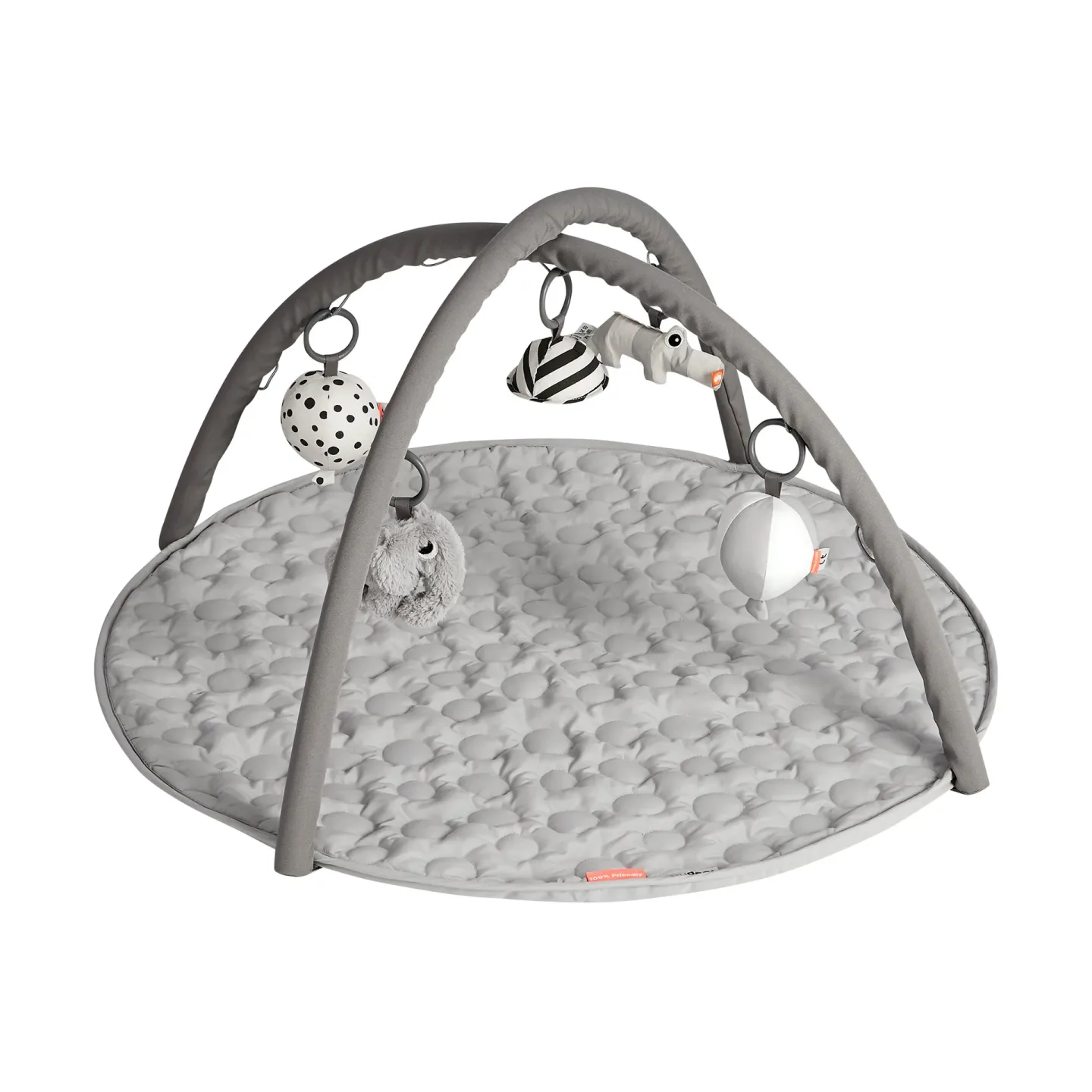 Done by deer Deer Friends Baby Spielmatte Ø90 cm Grey