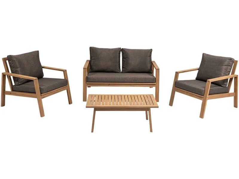 Garten-Set TIWI Massives Holz natürliches holz