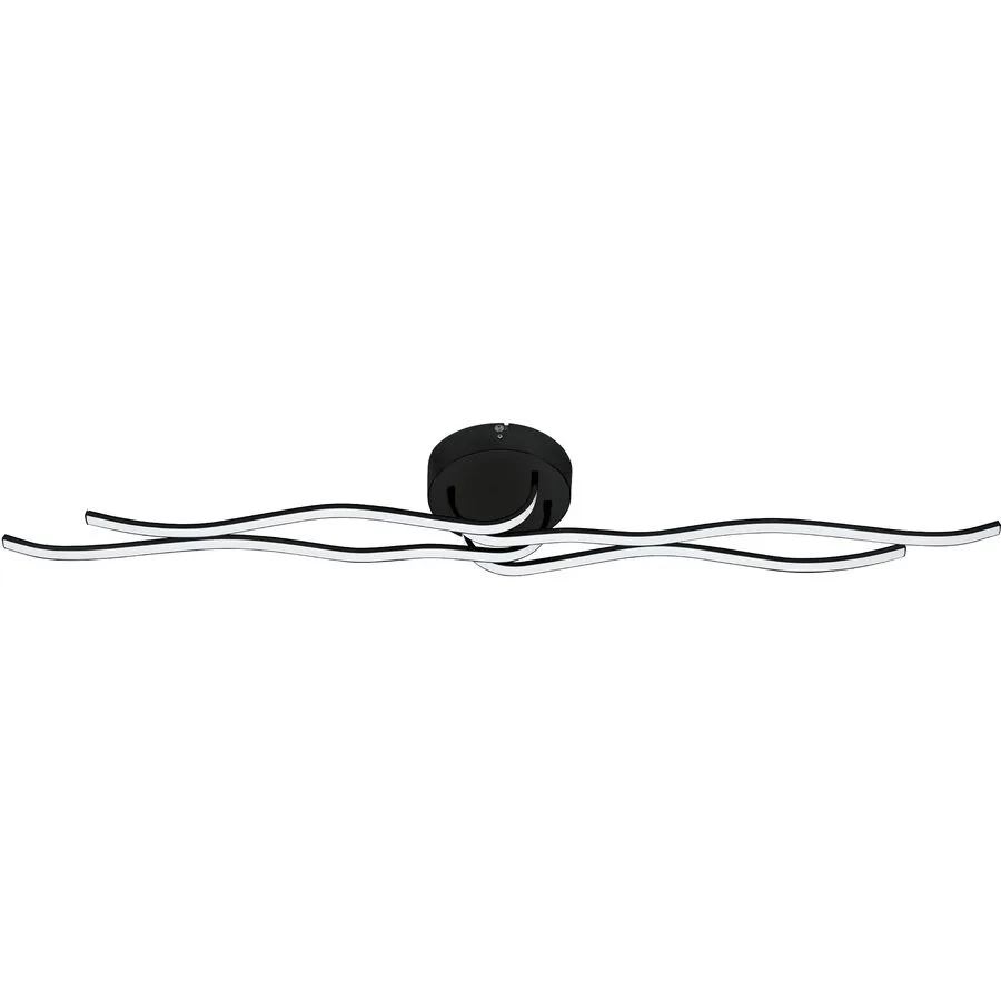 Eglo Deckenlampe Roncade 1 Schwarz/Weiss Aluminium/Kunststoff/Stahl 18 cm 116 cm - LED - Lichtfarbe: Warmweiss - Material: Aluminium/Stahl/Kunststoff
