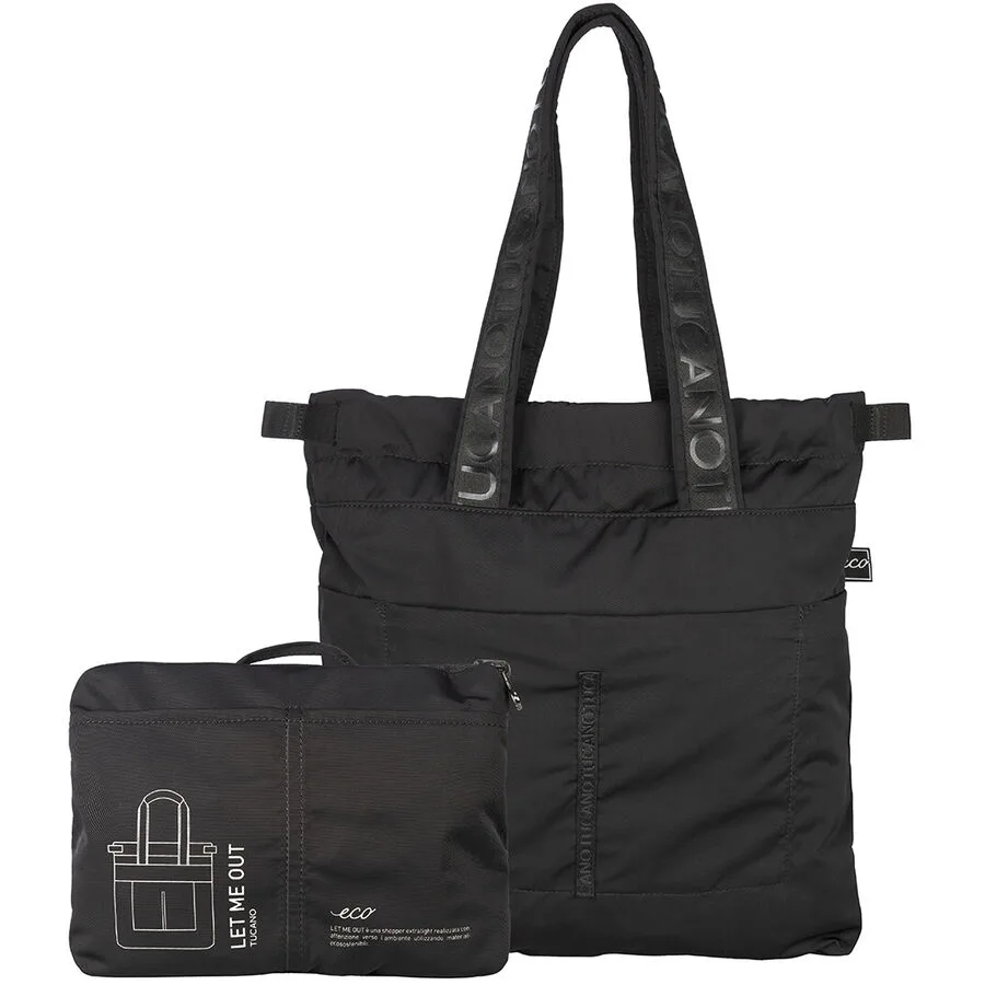 TUCANO Tasche FOLDABLE Schwarz Stoff
